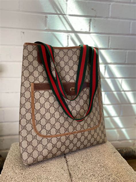 vintage gucci small tote|authentic vintage gucci.